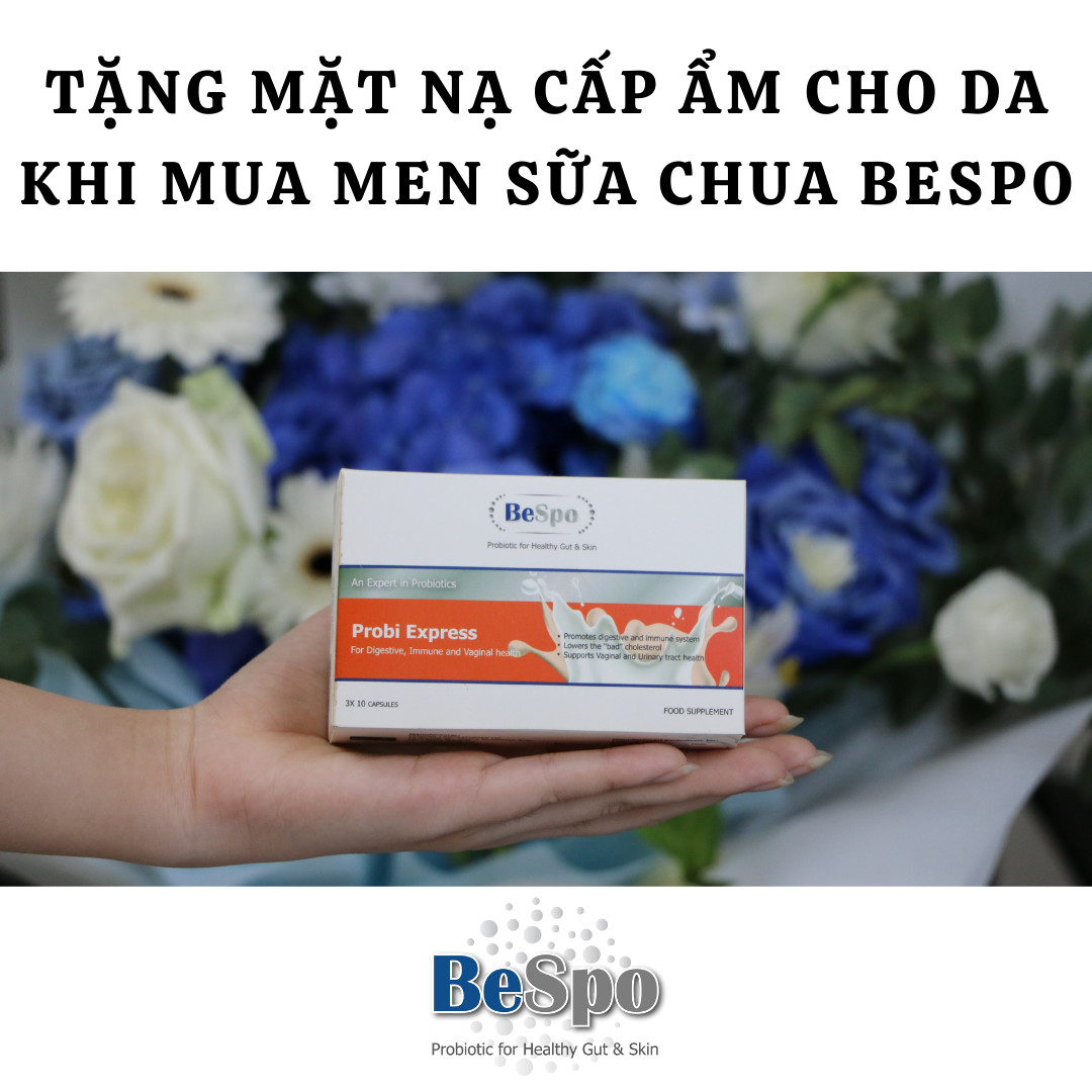 Tặng mặt nạ cấp ẩm cho da khi mua men sữa chua BeSpo